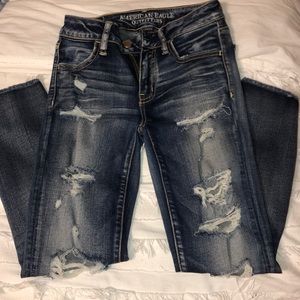Holy American eagle jeans